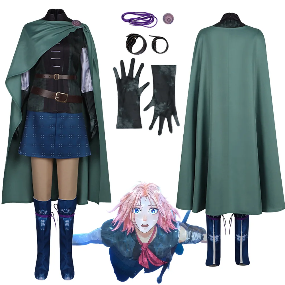 

Disguise Princess Scarlet Cosplay Clothing Cloak 2025 Anime Scarlet Costume Halloween Women Role Play Fancy Dress Up Party Cloth