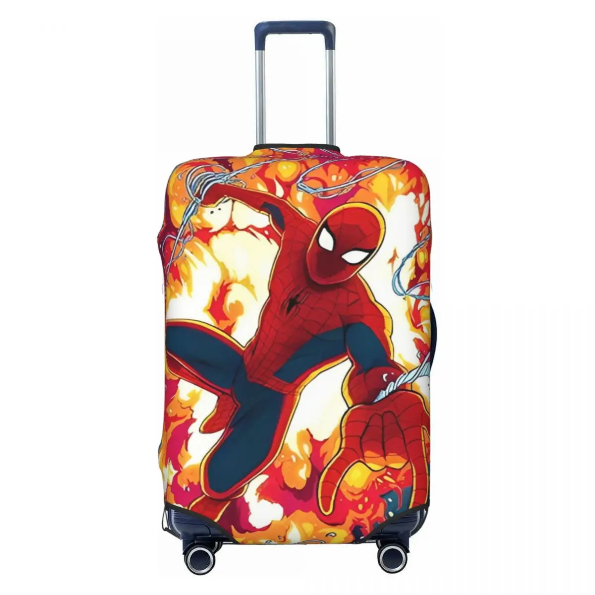 Spider-man Cartoon Suitcase Cover Vacation Cruise Trip Elastic Luggage Supplies Protector