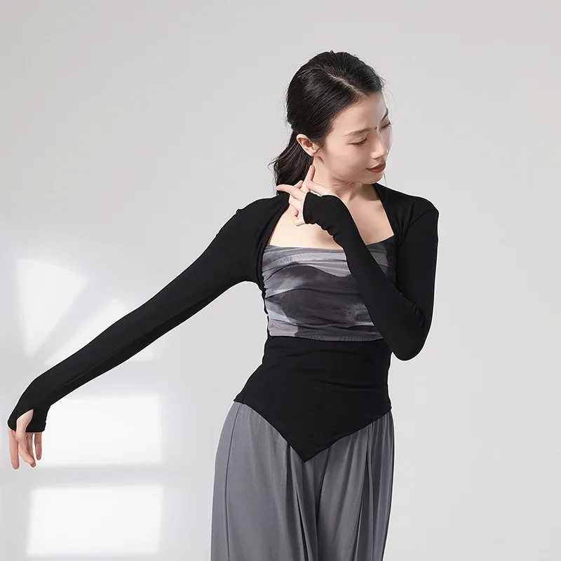 

Classical dance clothes women's autumn and winter Chinese style practice clothes dance clothes modern dance performance