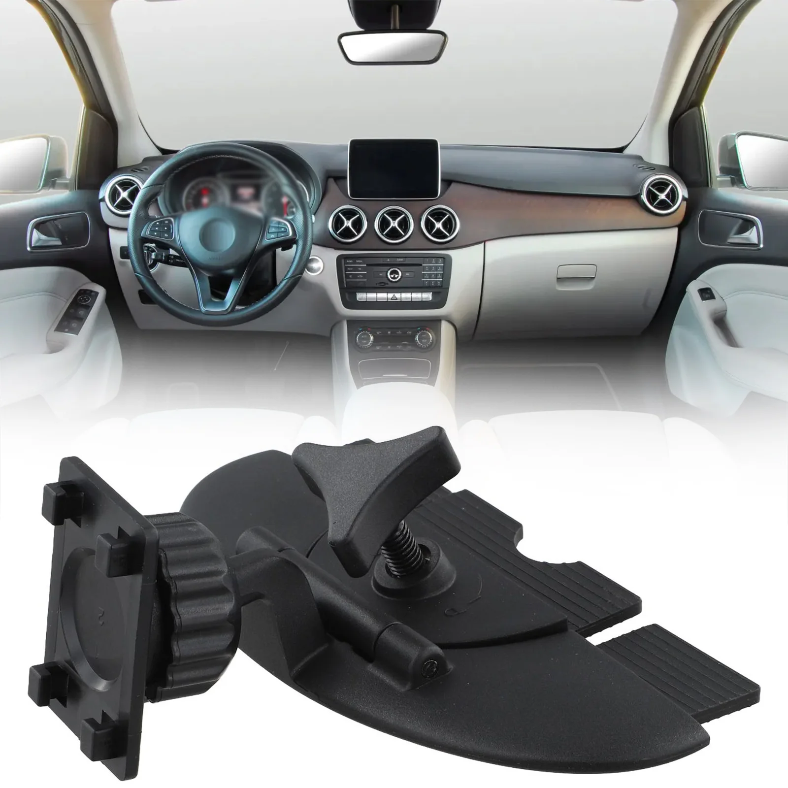 Adjustable CD Slot Car Mount for 7 10 Inch Displays with Customizable Viewing Angles for Enhanced Driving Safety