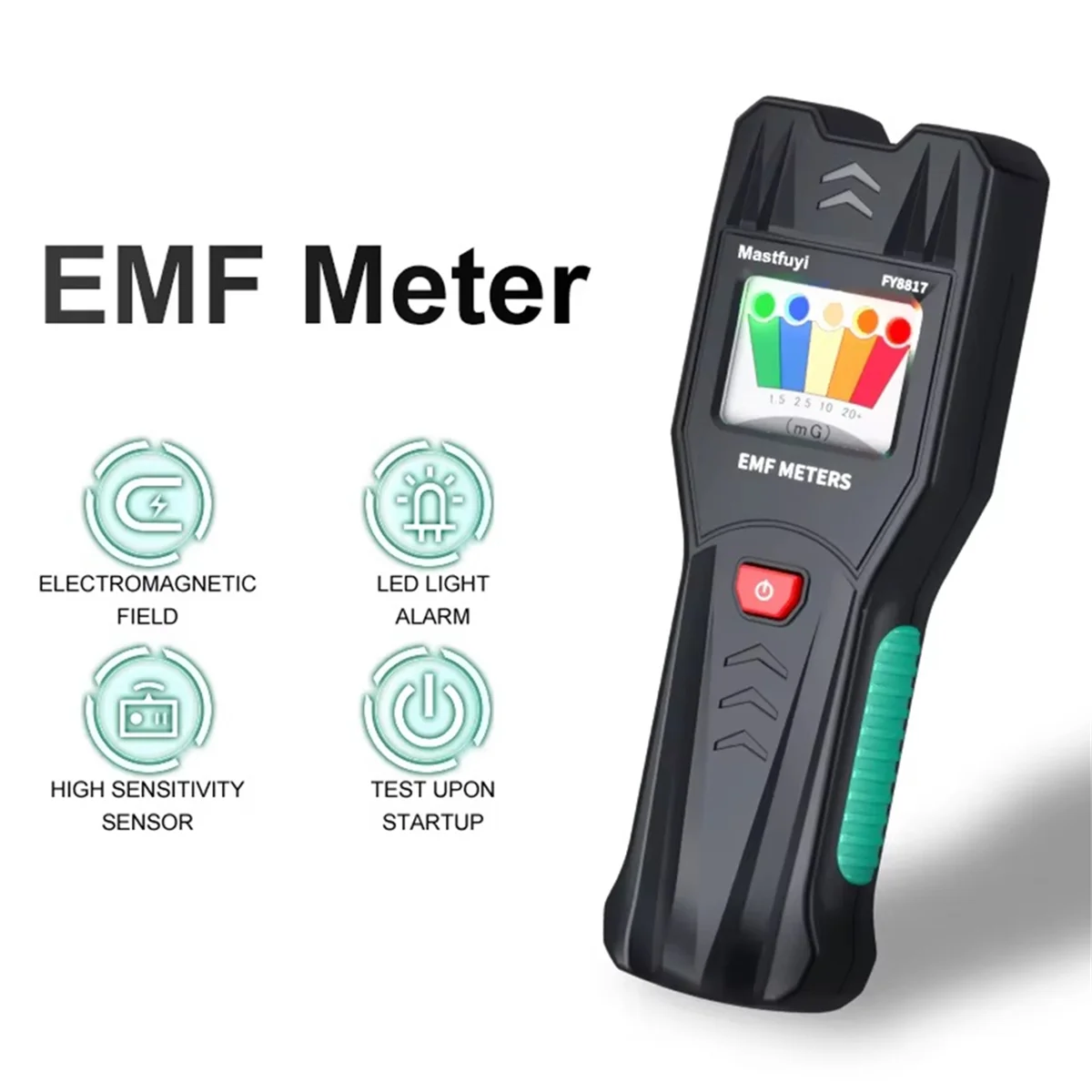 N18R Elektromagnetisch veld Stralingstester Stralingsdosismeter EMF-meter Elektromagnetische detector Magnetische veldmeter