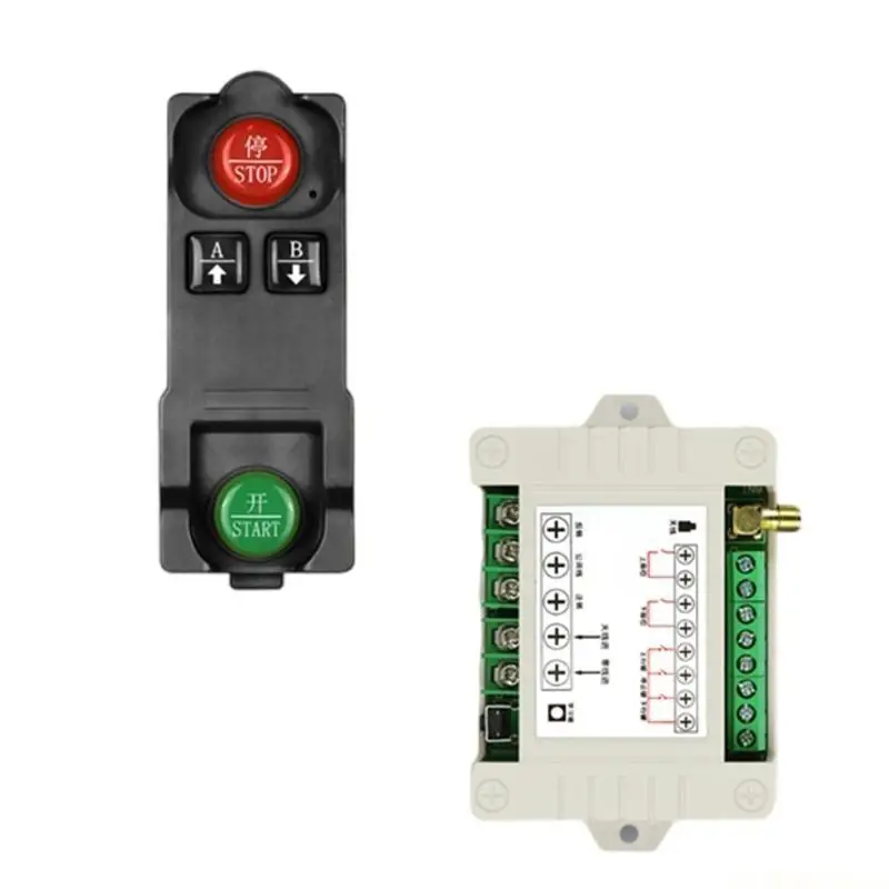 E56B Set of 2pcs 433MHz 2CH 2 Channel Wireless Remote Control Switches Receiver with Transmitter Two Way Controller