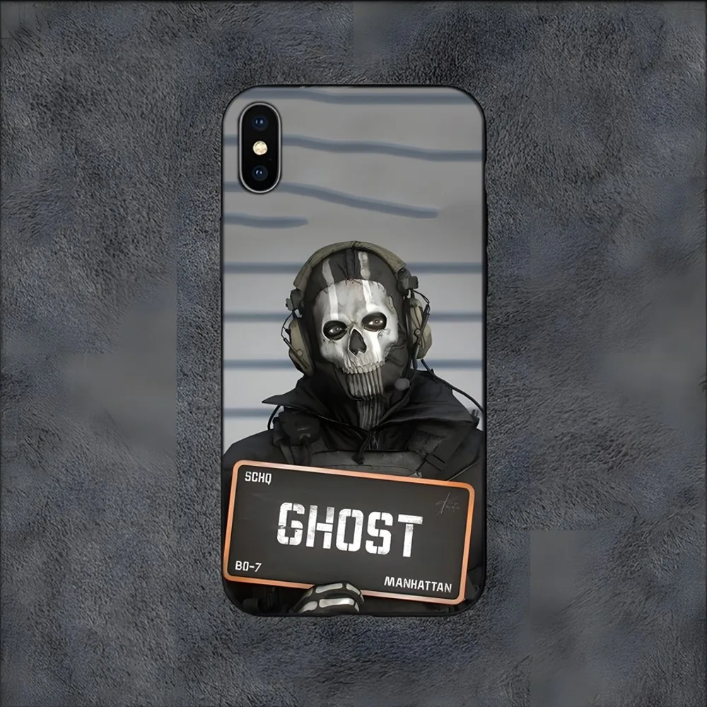 جراب هاتف Ghost C-Call of واجب ، غطاء سيليكون ، مناسب لهاتف samung S24 ، S21 ، S22 ، S23 ، S30 ، Ultra ، S20 ، S30 ، Plus ، S21 ، Fe ، 50G