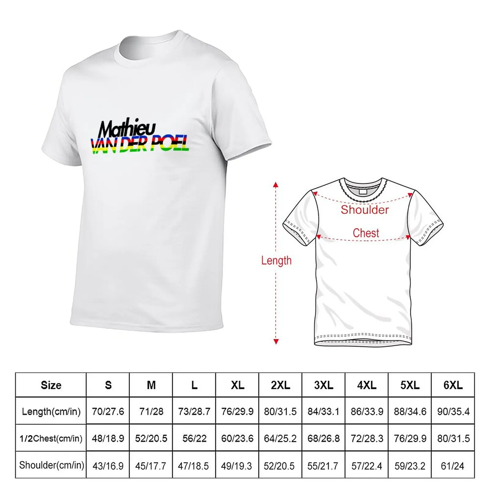 Mathieu van der Poel CX World Champion T-Shirt boys white t shirts customized t shirts mens