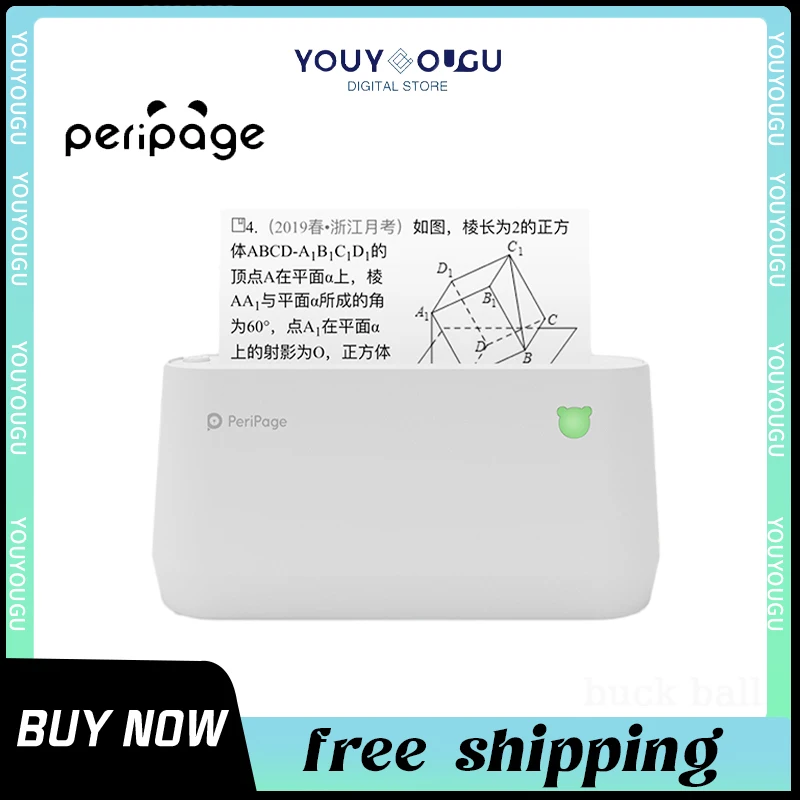 

Портативный беспроводной термопринтер Peripage A9 Max, Bluetooth, 203dpi, 304dpi