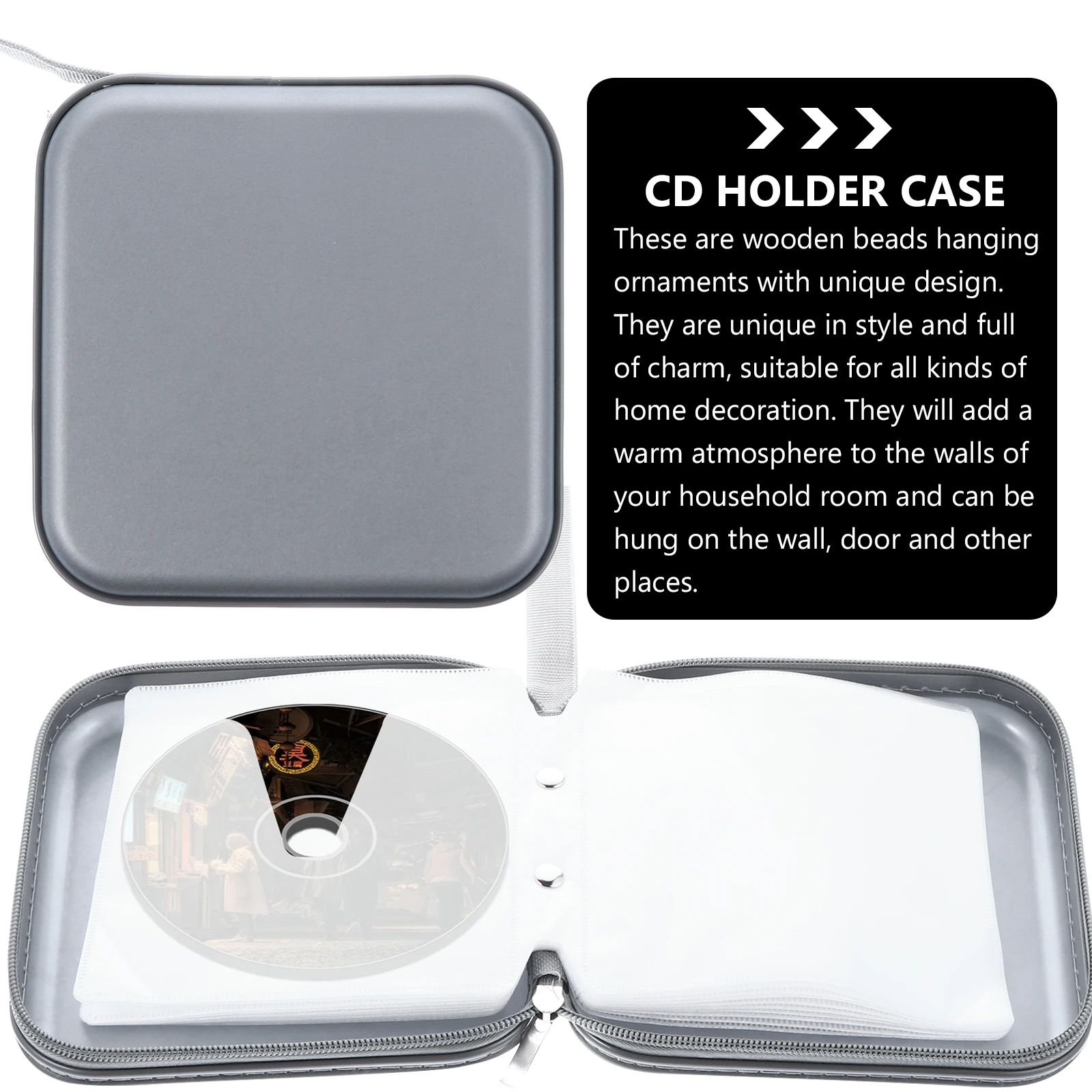 

CD Case Organizer Dvd Cases Disc Holder Cute Bag Pouch Bracket Record Storage Portable