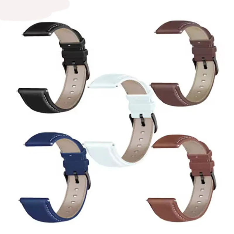 

Original For Huawei GT3 22mm Rubber Watch Band Pointed Belt Black Buckle Replacement Leather Bracelet Accessories