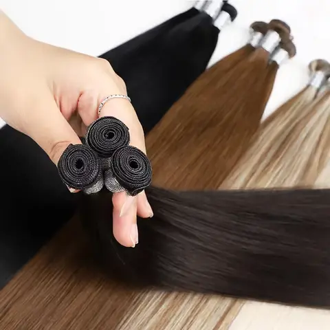 인모 커튼 씨실 베트남 헤어 레미, 내추럴 스트레이트 인모 번들, 인모 익스텐션, 90g/번들
