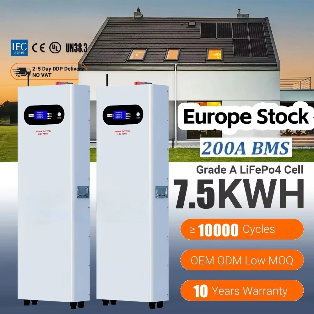 48v 100ah 5KWH 10KWH 15KWH 200AH 300AH بطارية أيون الليثيوم 48V 100Ah 5kw 6kw 10kw الأنظمة الشمسية Lifepo4 بطارية 51.2v 100ah