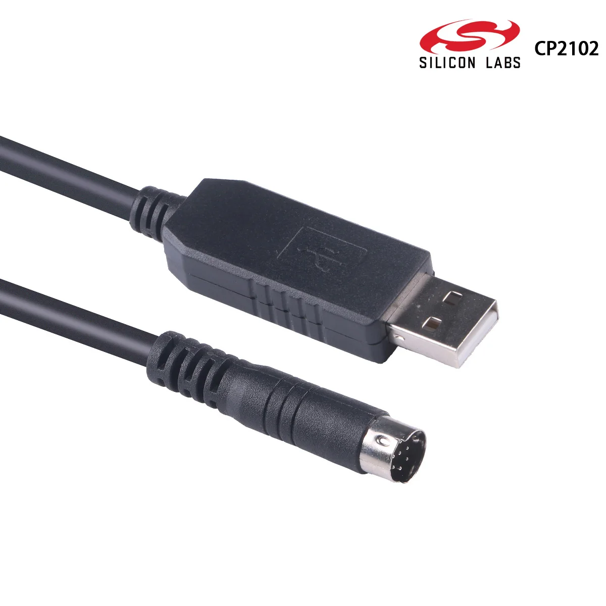 Silabs CP2102 USB to 8 Din RS232 Programming Cable for NEC Plasma Projector Config