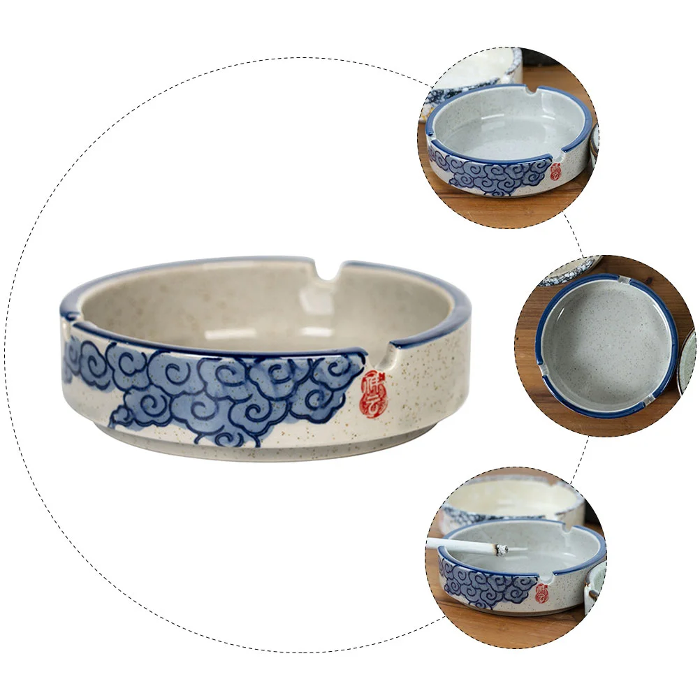 Japanese Style Ashtray Eco-friendly Decorative Japanese-style Ceramic Underglaze Ceramics Household Supplies