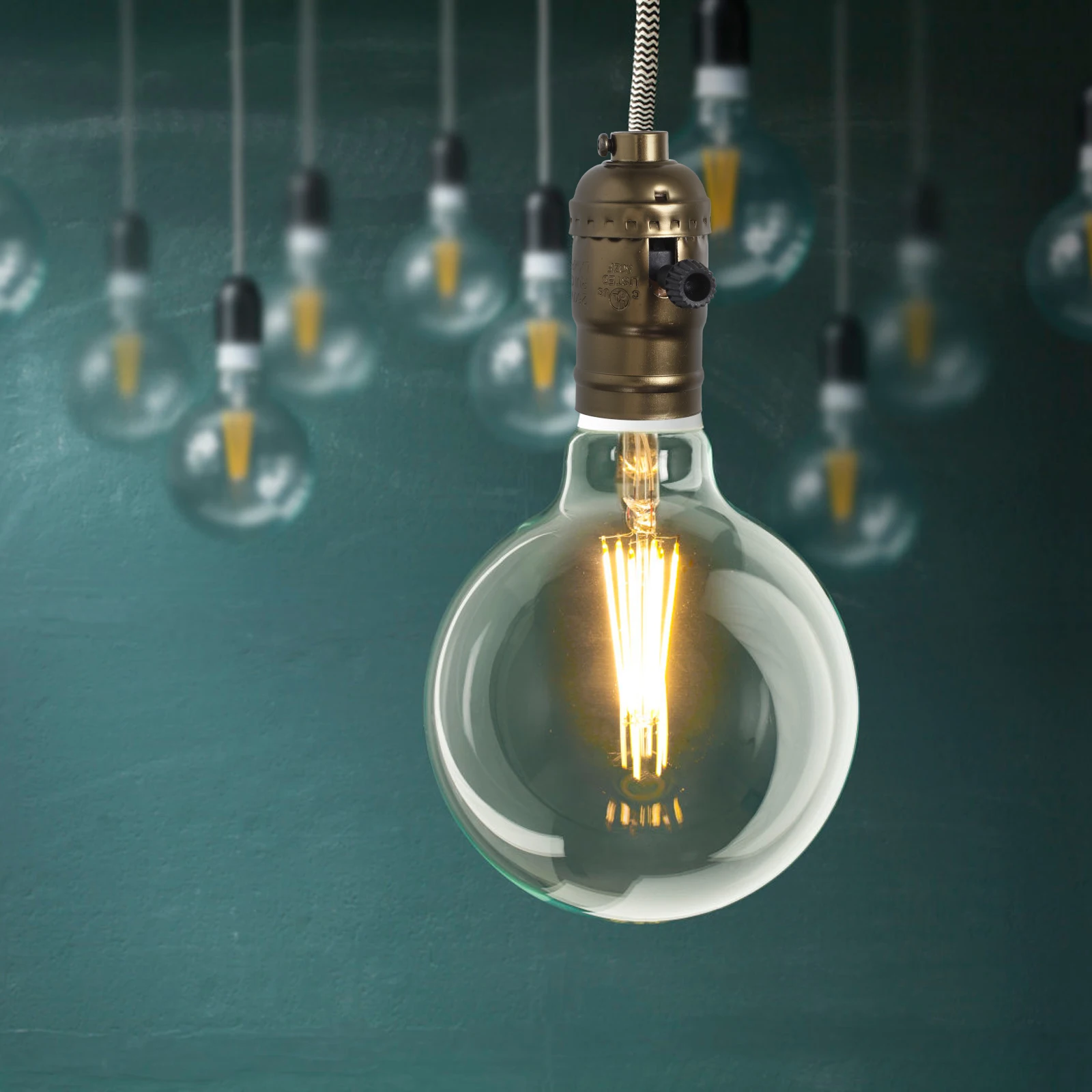 

2pcs Durable Aluminum Replacement Household Metal Bulb Holder Core Design Retro Socket Parts Table Lamp Light Fixture