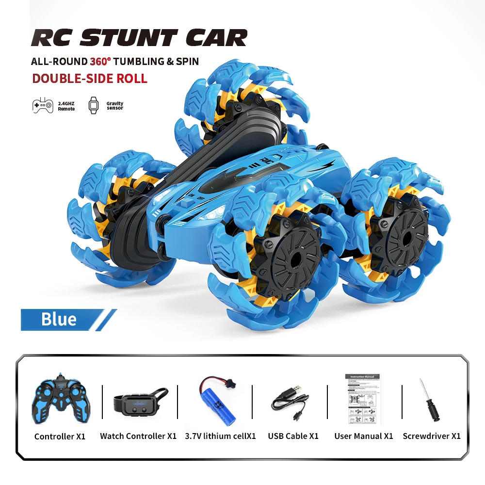 

HYRC 868 RC Car 2.4G Stunt Vehicle Remote Control Induction Watch Bifunctional Hot Selling Item Children Adult Toys