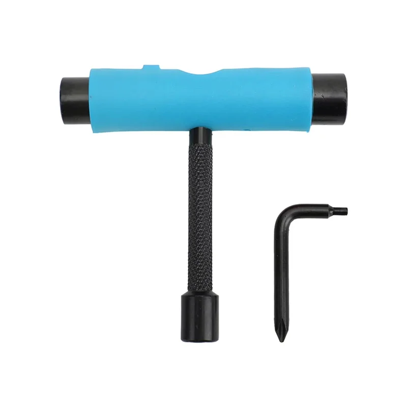 

B72A Multi-Function Skate Adjustment Tool With T-Type Hex Key,L-Type Head–Ideal For On-The-Go Repairs For Travel Use