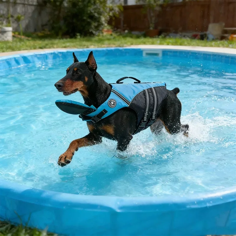 Hundeschwimmweste Mit Kinnstütze, Auftriebsanzug Für Kleine Und Mittelgroße Hunde Zur Verhinderung Des Ertrinkens J095 Sa4D5E2051B3F4884Bee7277859442E35K