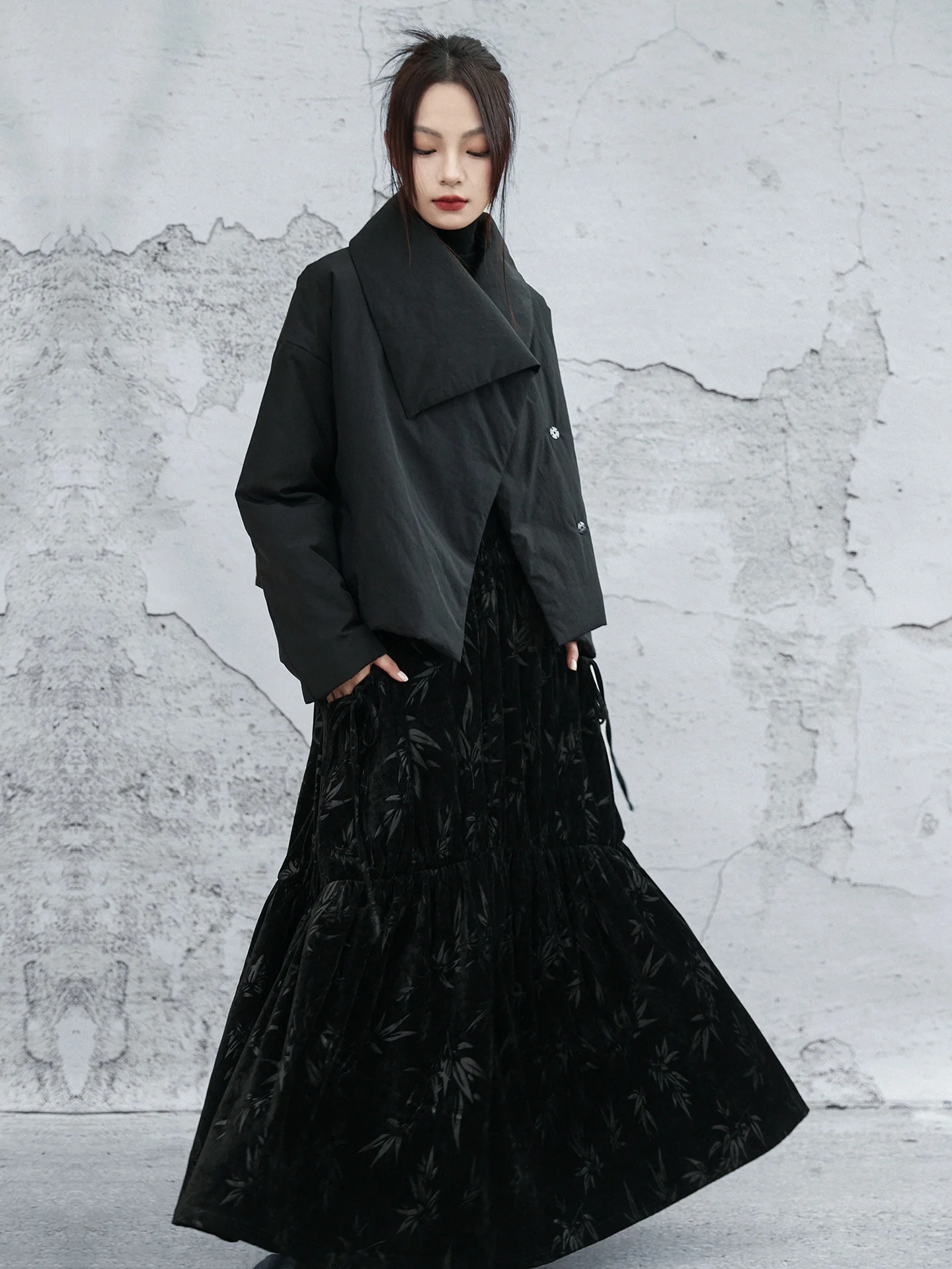 

Теплый Bla ort Хлопковое платье Женское двустороннее носимое пальто с воротником-стойкой Thiened из нейлоновой ткани с внутренней подкладкой Long Sve