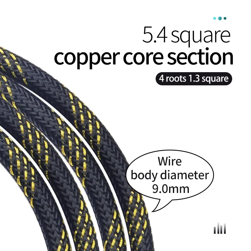 TODN 1 زوج 4N OFC كابل مكبر الصوت الموز مطلية بالذهب التوصيل كابل مكبر الصوت للتلفزيون المتكلم مشغل أقراص مضغوطة مكبر للصوت