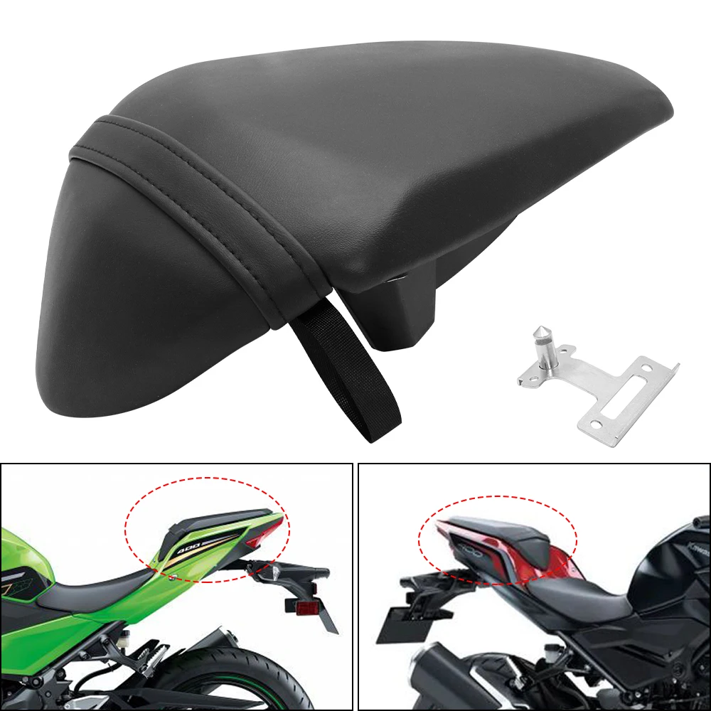 Asiento Trasero para Motocicleta Kawasaki Z400 / Ninja 400 2018-2024, Asiento de Pasajero, Cojín de Asiento Trasero, Ref. 53066-0800-12Y / 53066-0613-12Y