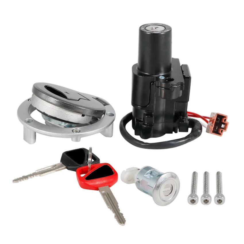Motorcycle Ignition Switch Seat Lock Key Fuel Gas Cap Set Fit for Honda CB650RAC CBR650RAC2 AC 2024-2025 Years OEM:35010-MKY-LA0
