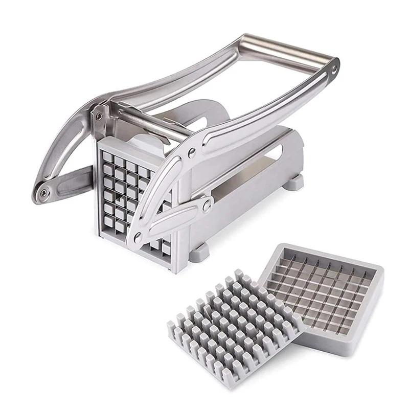 Multifunctional Stainless Steel Vegetable Cutter Potato Slicer Cutter French Fries Cutting Machine for Kitchen Manual Gadgets