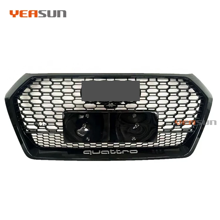 full black RSQ5 front grille high performance for audi Q5 SQ5 grille 2017 2018 2019