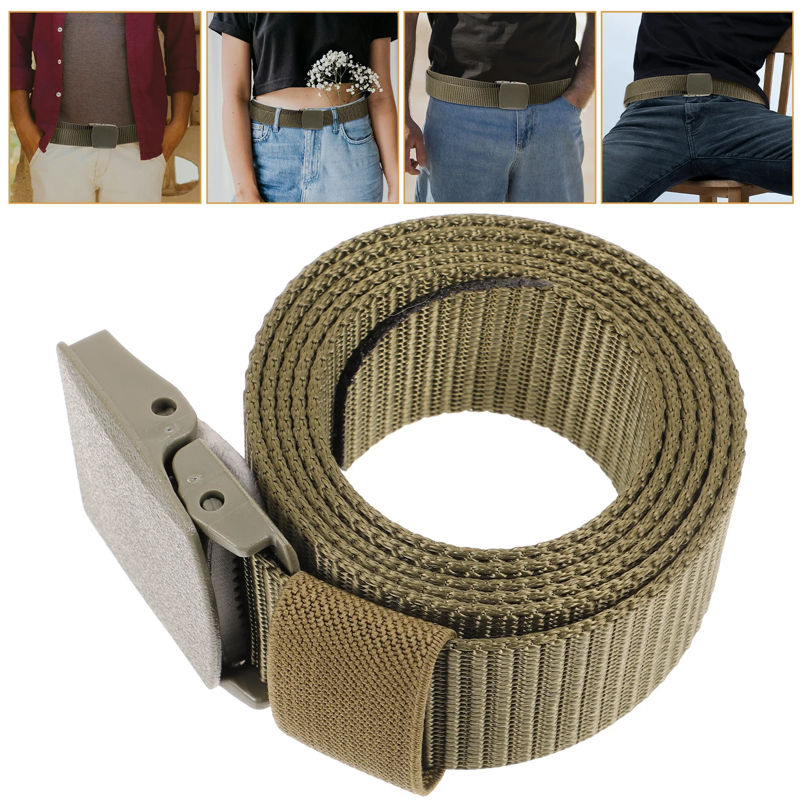 

Tactical Belt Utility Men Carry for Breathable Carrying Plastic Webbing Duty with Hook