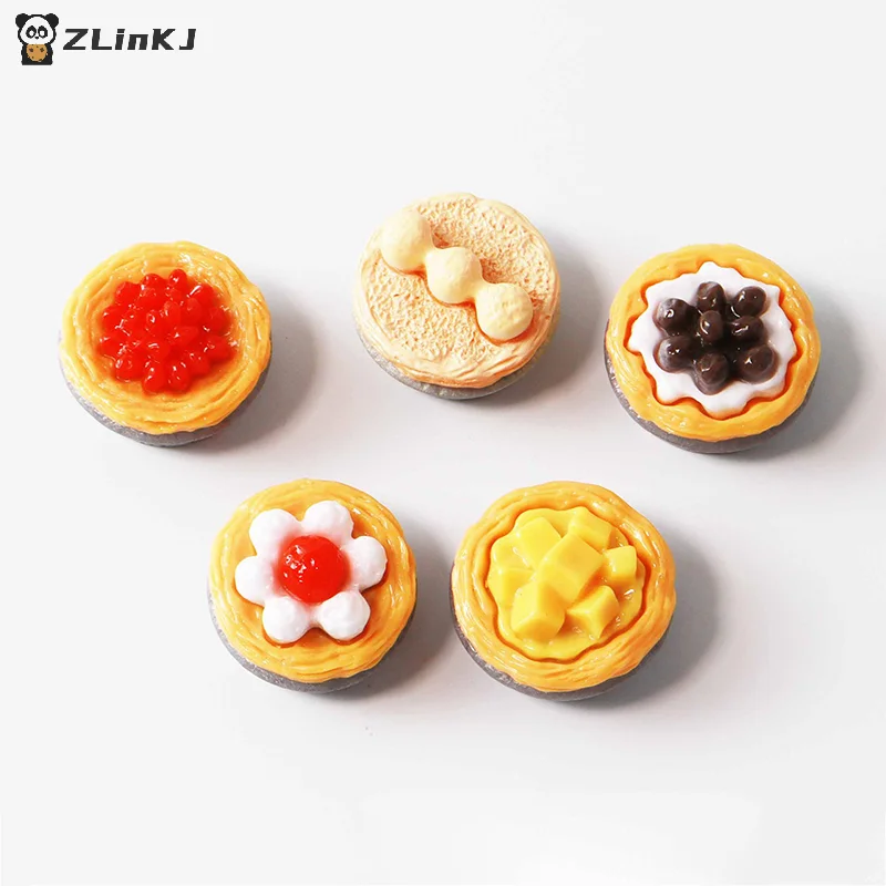 ▶ 5 Piezas de Tartas de Huevo en Miniatura para Casa de Muñecas 1/12, Modelo de Postre para Casa de Muñecas, Accesorios de Decoración de Comida para Casa de Muñecas