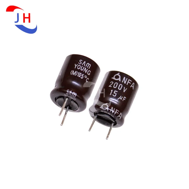5/10/20PCS Electrolytic Capacitor 200v15uf 10*12.5 NFA Short Pin High Frequency 5mm Pin Distance 200V 15UF