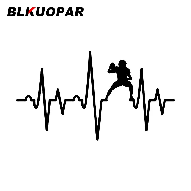 BLKUOPAR Rugby Player Curve Car Stickers ATV Personality Silhouette Decal Scratch-Proof Windshield Refrigerator Car Accessories