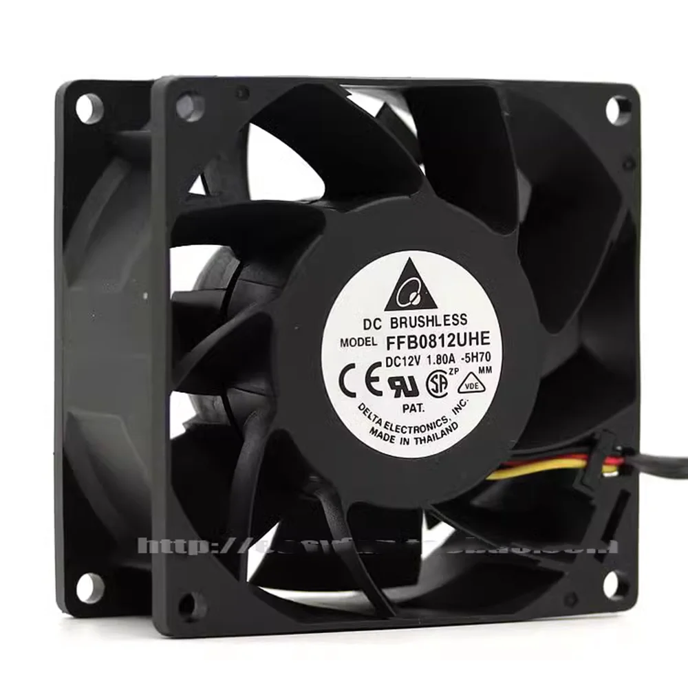 Imagem -02 - Ventilador de Refrigeração do Servidor Delta Ffb0812uhe 8038 80 mm x 80x38 mm 12v 1.80a