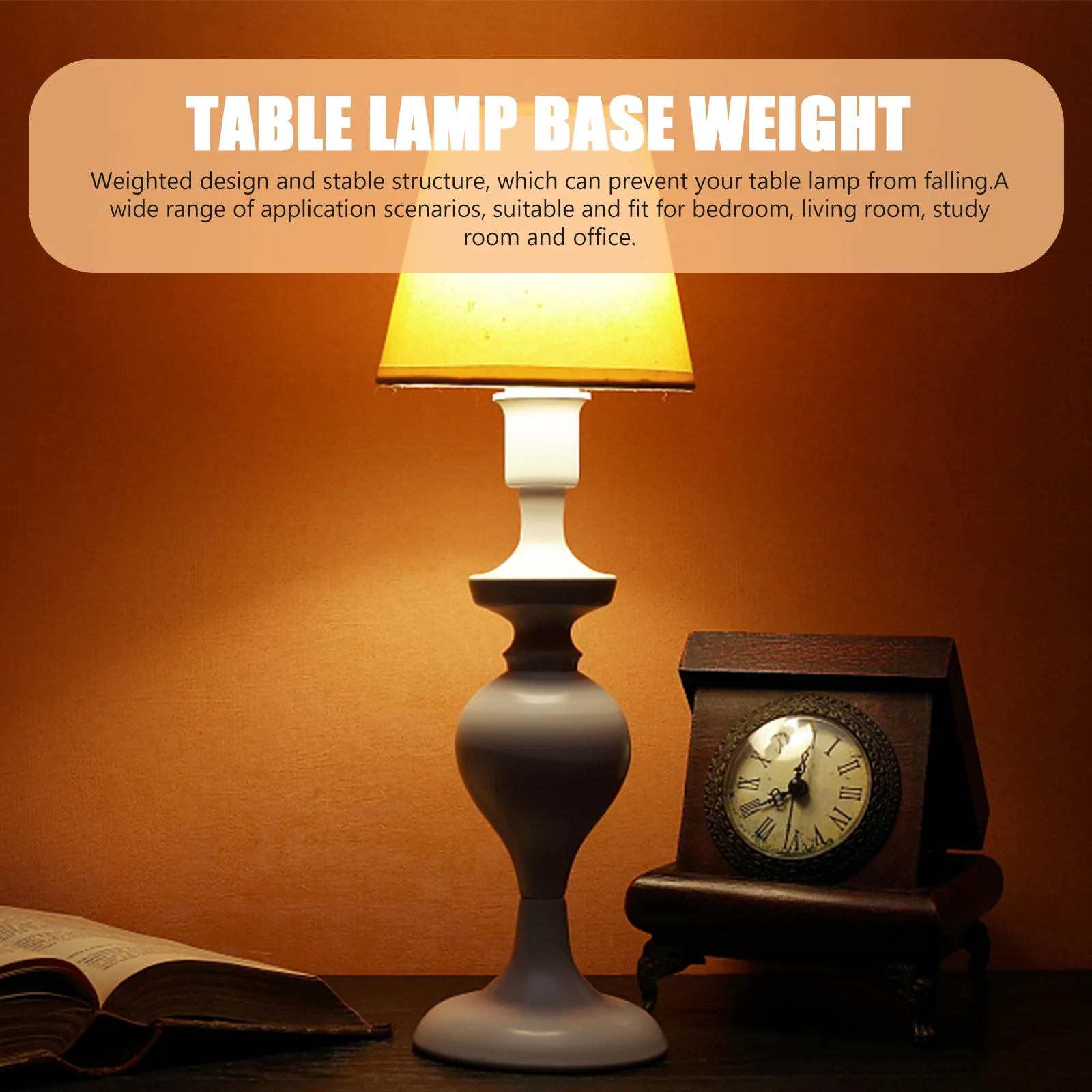 Imagem -03 - Table Lamp Base Plástico Ponderado Base da Lâmpada Reutilizável para Mesa Estável e Durável Luz Acessório Profissional