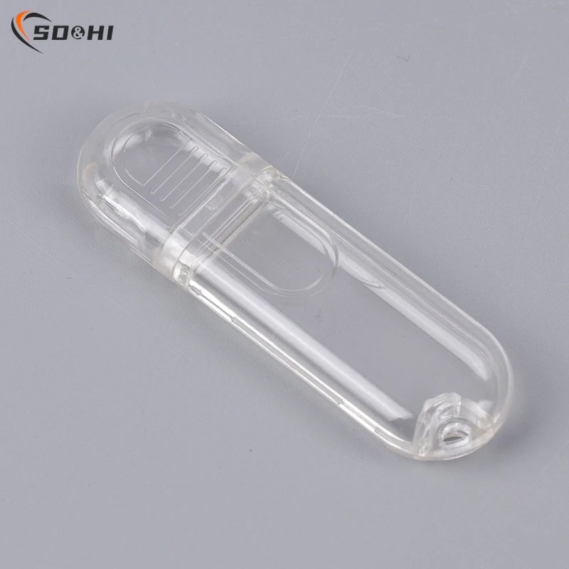 1pc Small Plastic Instrument Enclosure USB Stick Junction Housing Plastic Transparent U Disk Enclosure Plastic U Disk Housing