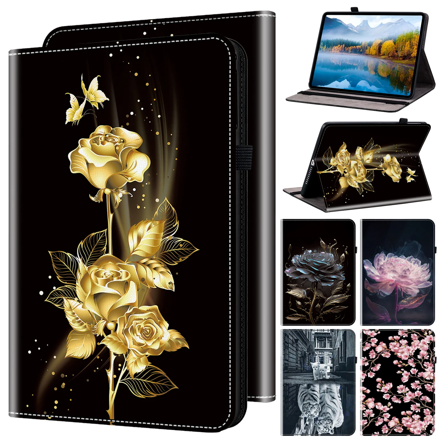 

Чехол для Samsung Galaxy Tab S10 FE Plus 13,1 дюйма SM-X620 X626 X626B 13,1 дюйма, чехол из ТПУ с углом обзора и слотом для карт