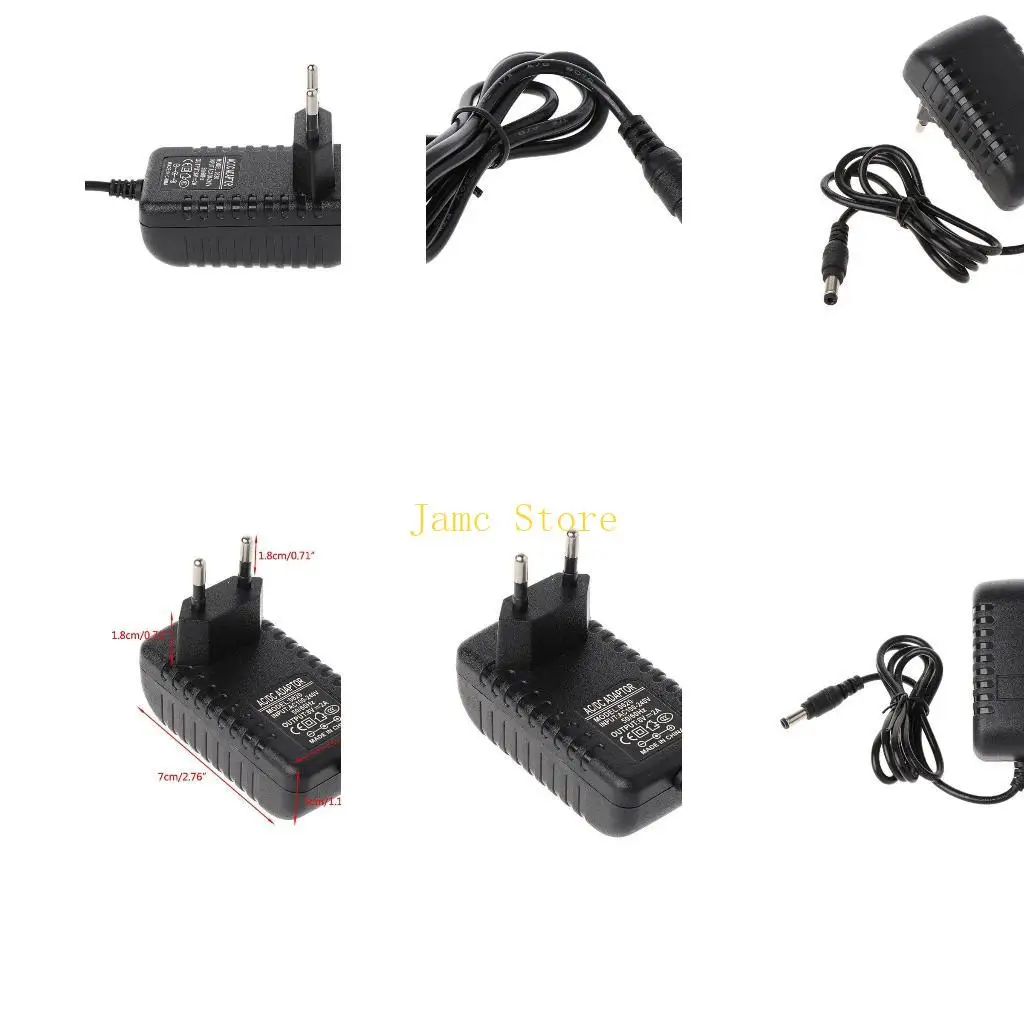 LX0B 6V Power Supply 100-240V AC to 6V 2A Switching Supply Power Adapter 7.5 x