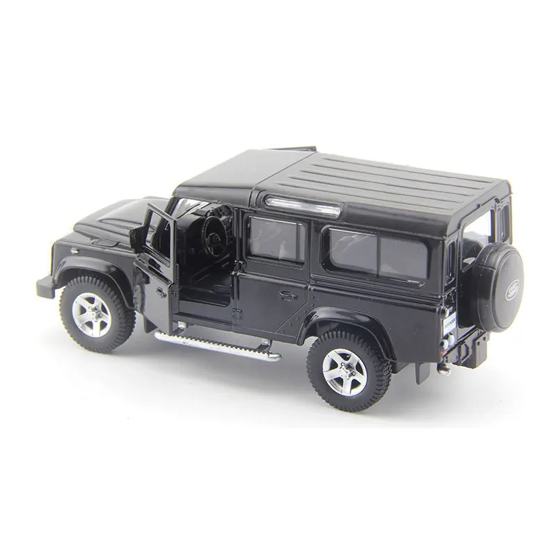 1/36 Land Rover Defender SUV Toy Car Model For Children RMZ City Diecast Miniature Sport Vehicle Pull Back Collection Gift Kid