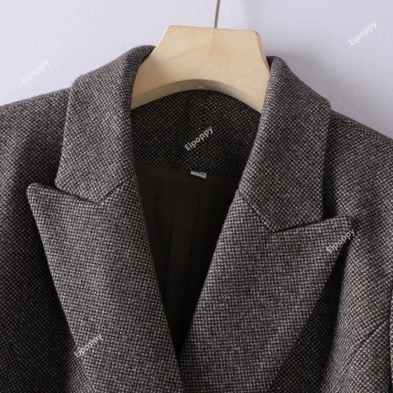 Costumes jupe formels pour femmes, vêtements de travail élégants pour dames, blazer de bureau, ensemble 2 pièces, gris, café, rose, nouveau, 2024