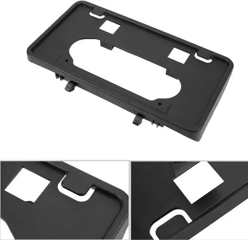 Imagen 2 del producto Cubierta protectora de parachoques delantero y juego de soporte de placa de matrícula para Ford F150 2009-2014 soporte de montaje de marco de licencia insertos de parachoques cubierta