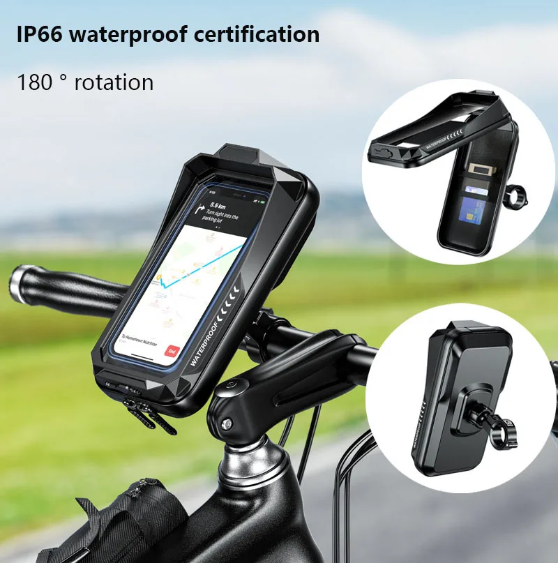 

Motorcycle bicycle outdoor cycling rainproof bag touch screen mobile phone bag 180 ° mobile navigation bracket waterproof bag