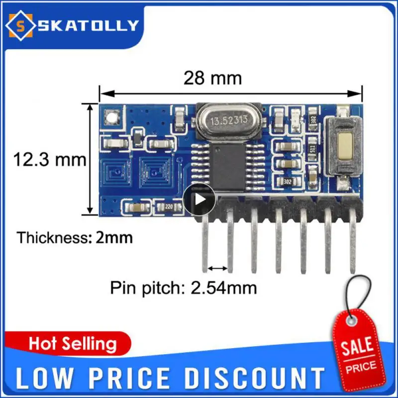 GREMA433.92MHz super heterodyne receiver module with decoding wireless decoding module remote control 1527 learning code