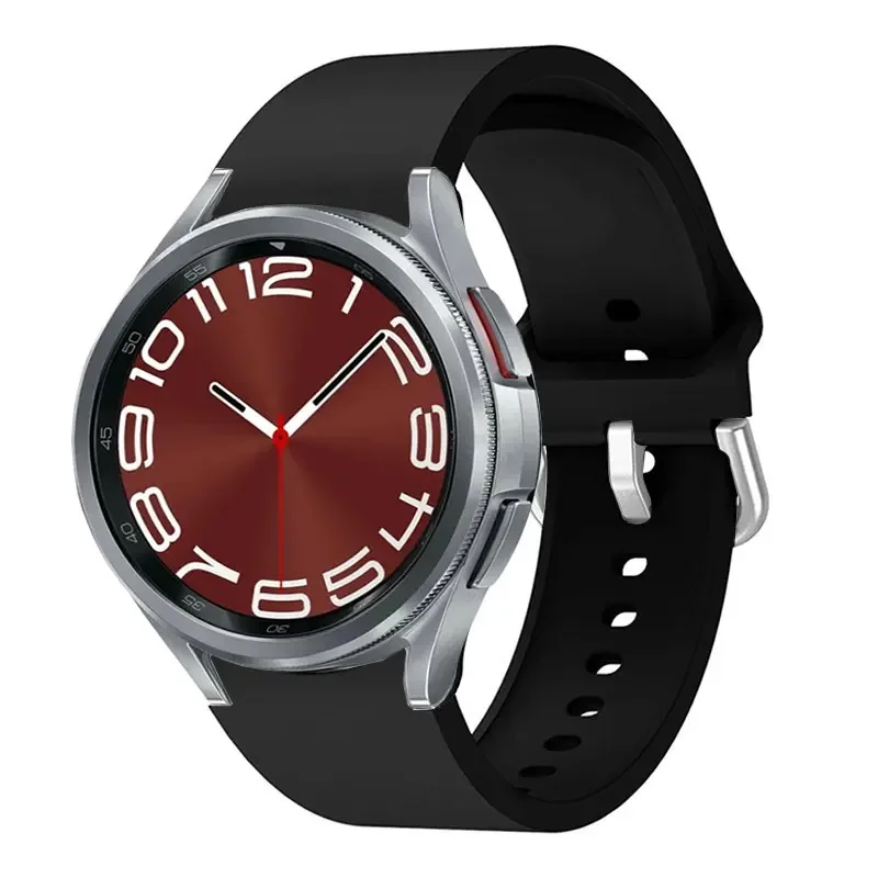 Silikonowy pasek do zegarka Samsung Galaxy Watch 4/6 Classic 47 mm 43 mm 46 mm 42 mm 5/6/7 44 mm 40 mm Bransoletka na rękę do zegarka 5 Pro 45 mm