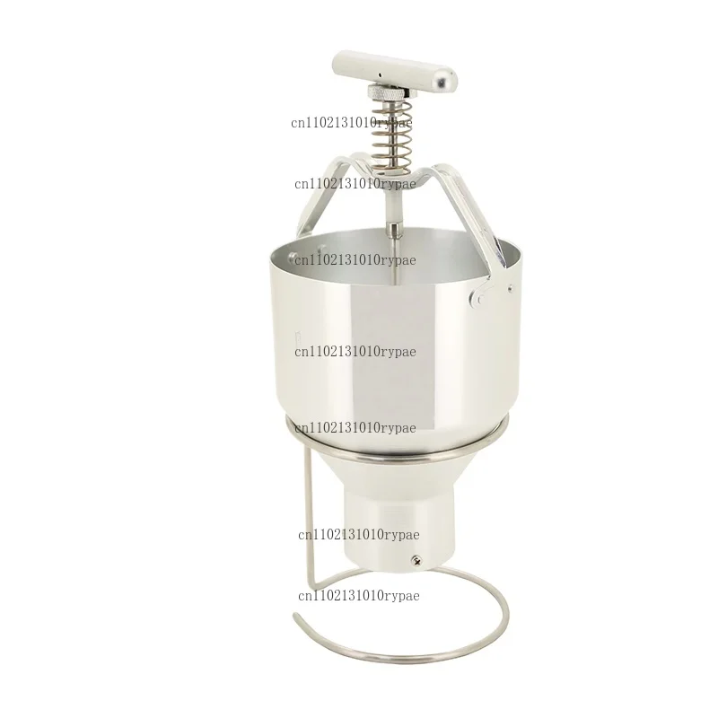 Portable Stainless Steel Mini Manual Donut Machine Handheld Cake Donut Hopper Donut Dropper Griddle Cake Machine