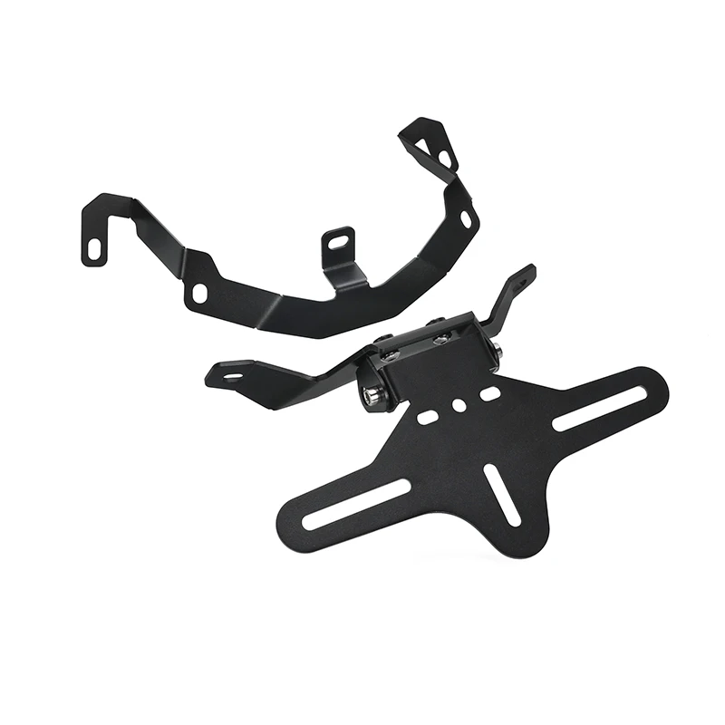 

For Chunfeng 800NK Modified Accessories Short Tail License Plate Frame Foldable Rear License Plate Frame Stainless Steel