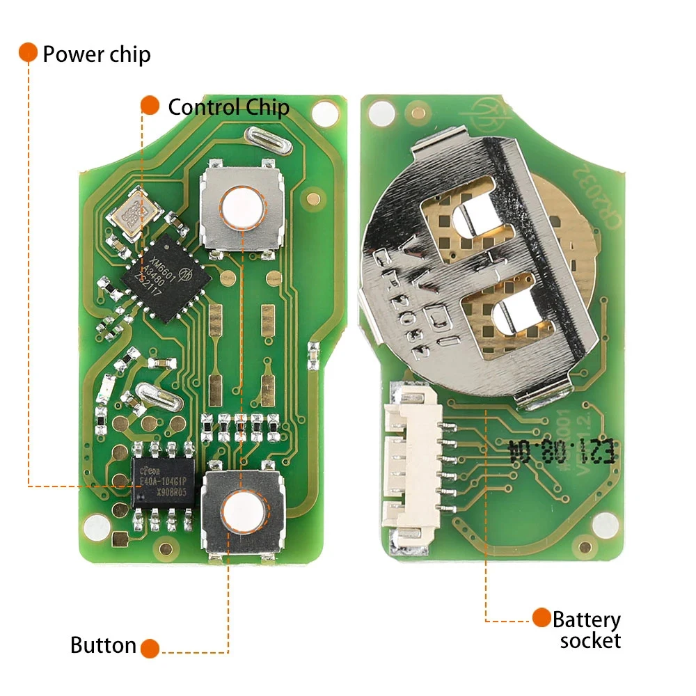 XHORSE XKB508EN Uniwersalny kluczyk zdalnego sterowania z 2 przyciskami do VW B5 Style do Xhorse VVDI Key Tool 5 sztuk / partia