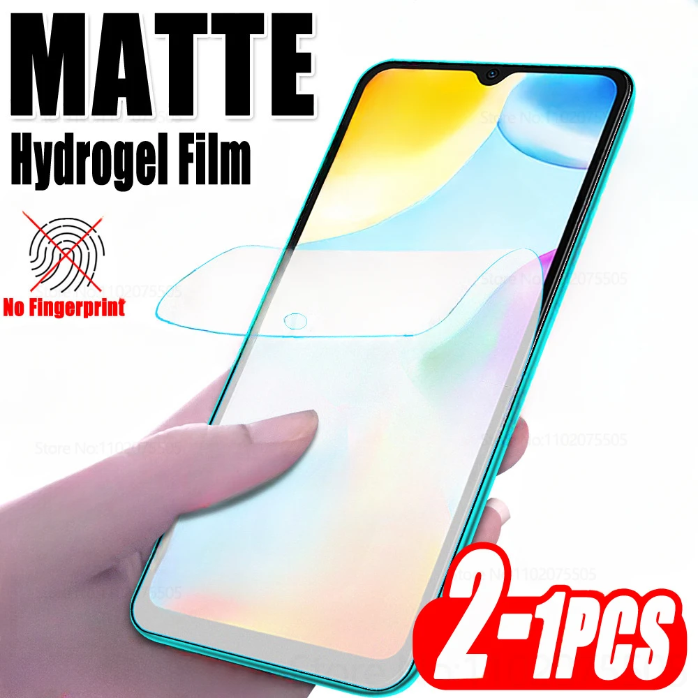 1-2PCS Matte Hydrogel Film For Xiaomi Redmi Note 13 12 11 10 Pro Plus 11S 10S 9S 8T Screen Protector For Redmi 13C 12C 10C 9C 8