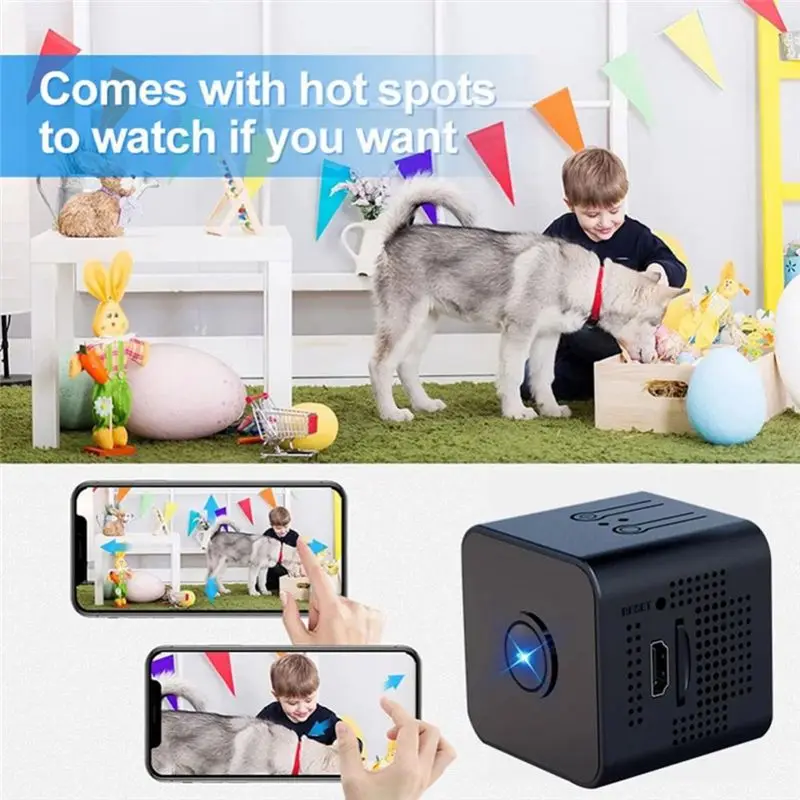 

IP-камера ABFKing X1 1080P HD WiFi, мини-камера с функцией обнаружения движения, видеокамера для домашней безопасности, поддержка обнаружения мобильных устройств