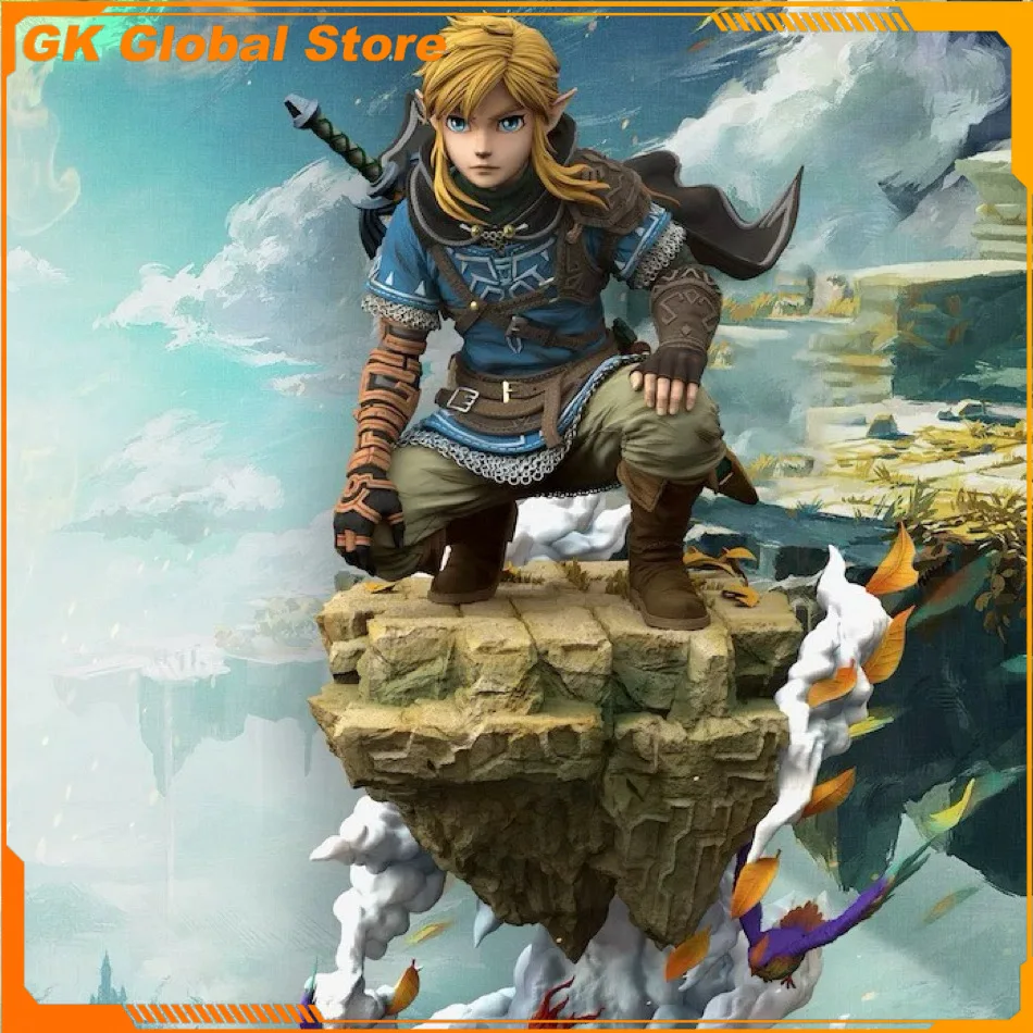 

38cm New Link Anime Figure Peripheral Model Statue Figure PVC Desktop Decoration Cute Ornaments Kid Birthday Festival Gift Toys