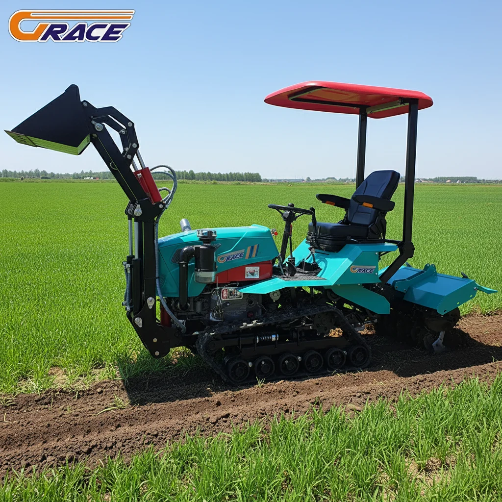 

Customize Diesel Tractor With Land Leveling And Soil Preparation Attachments