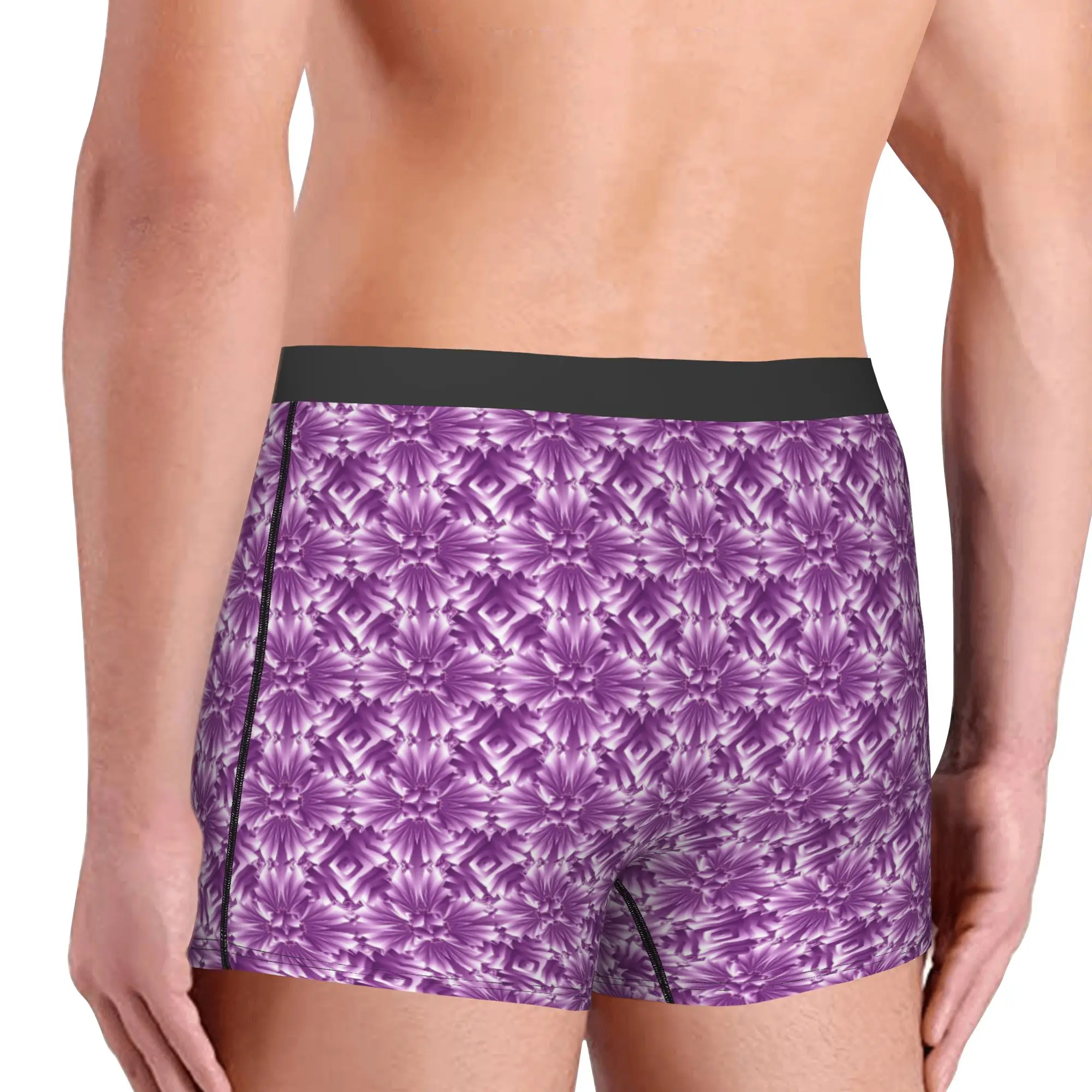Fashion Trend 3D Flowers Boxers Shorts Men Luxury High 3D Floral Briefs Underwear Funny Underpants