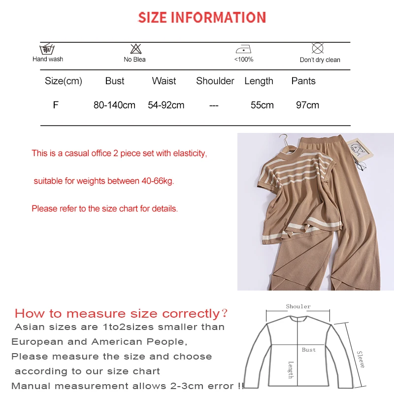 HELIAR Women Casual Two 2 Piece Set Striped Sleeveless Top and Wide Leg Pants Set Office Elegant Women Outfits Streetwear Suit