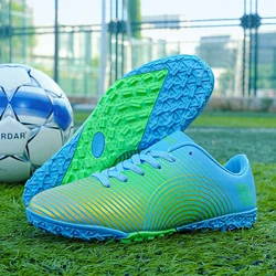 Ultralight football shoes Men's futsal flying woven football boots Ultralight non-slip football children's shoes are breathable